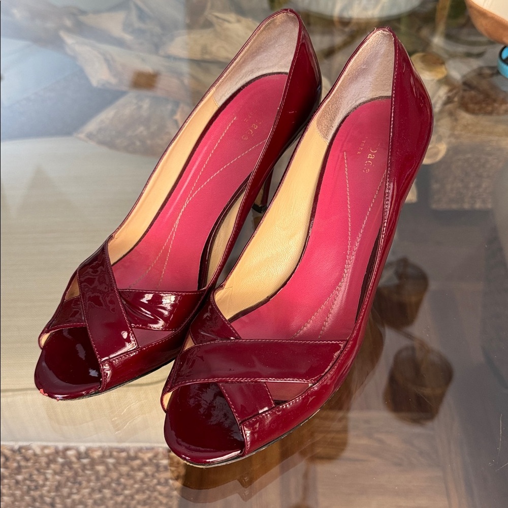 Kate Spade Red Patent Leather Heels sz 9.5